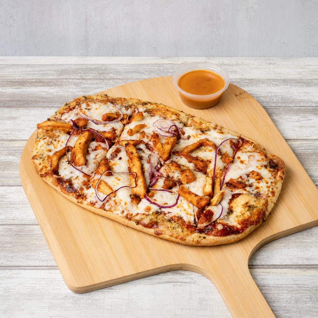 BBQ Chicken Pizza.